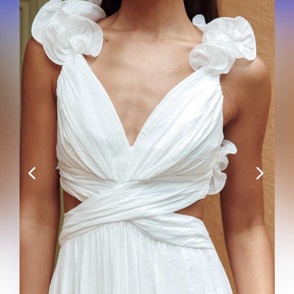 MADARA LACED BACK RUFFLE DRESS - Picture 3 of 9